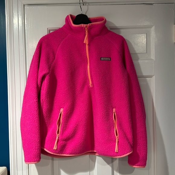 Vineyard Vines Sherpa Fleece Pink & Orange size small - Picture 1 of 2